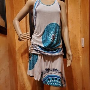 Beach Time 100% Viscose sz 10 adjustable waist